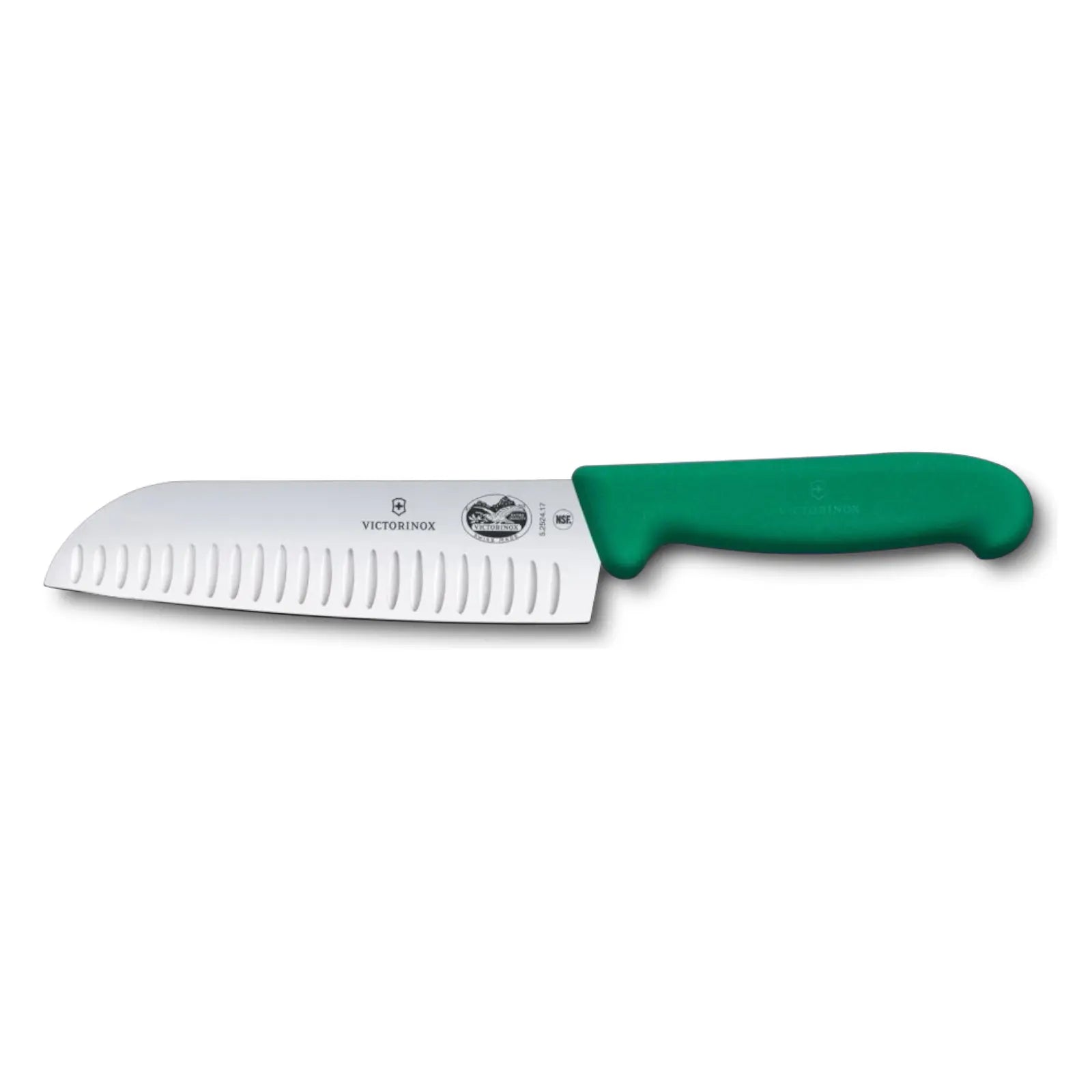 Victorinox Fibrox Santokumesser 17 cm – Profi-Küchenmesser mit Kullenschliff Victorinox