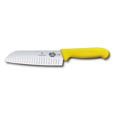 Victorinox Fibrox Santokumesser 17 cm – Profi-Küchenmesser mit Kullenschliff Victorinox