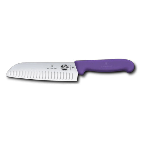 Victorinox Fibrox Santokumesser 17 cm – Profi-Küchenmesser mit Kullenschliff Victorinox