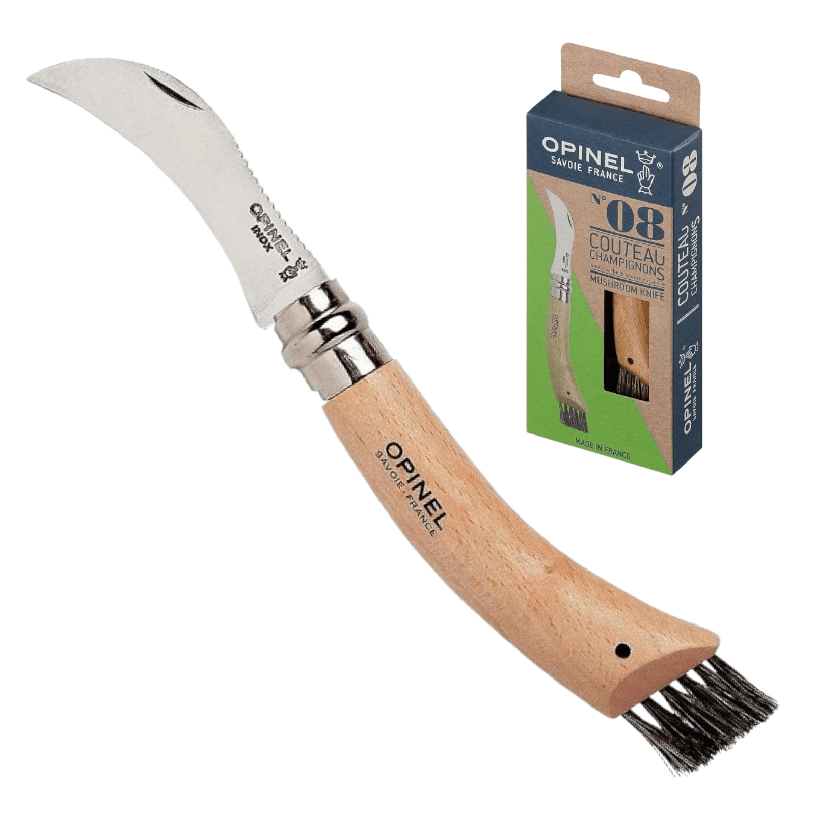 Opinel Gartenprodukte Gartenschere Klappsäge Gärtnermesser Gartenhippe Pilzmesse