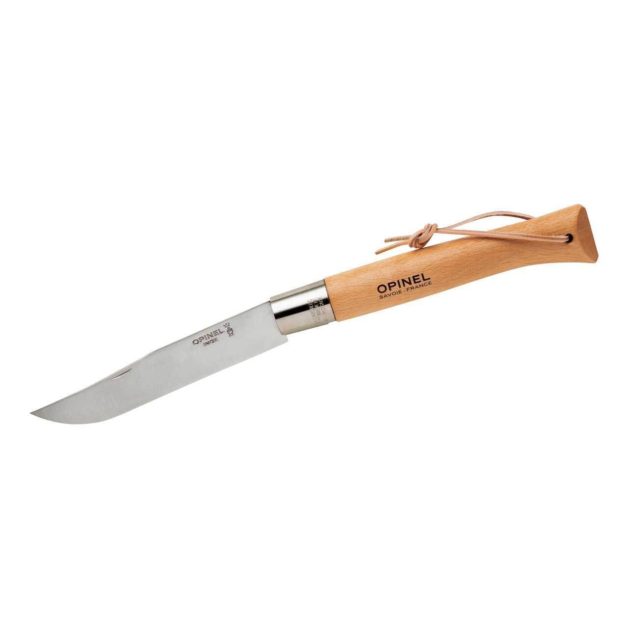 OPINEL Messer Carbon & INOX No 02 - No 12 - Taschenmesser Klappmesser Buchenholz