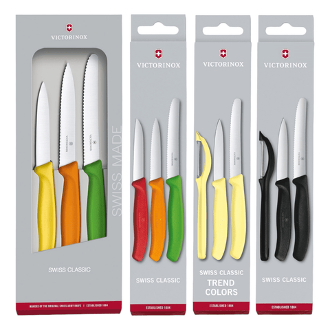 Victorinox Swiss Classic 3er Sets Gemüsemesser Tomatenmesser Schäler Geschenkset