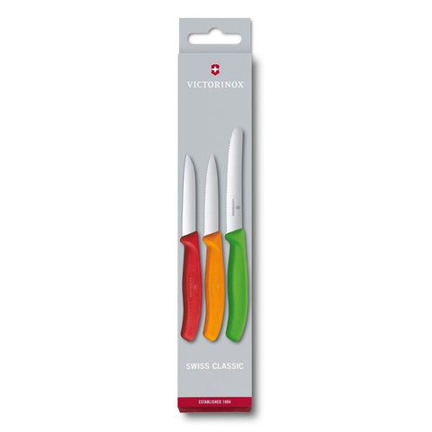 Victorinox Swiss Classic 3er Sets Gemüsemesser Tomatenmesser Schäler Geschenkset