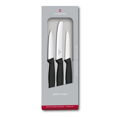 Victorinox Swiss Classic 3er Sets Gemüsemesser Tomatenmesser Schäler Geschenkset