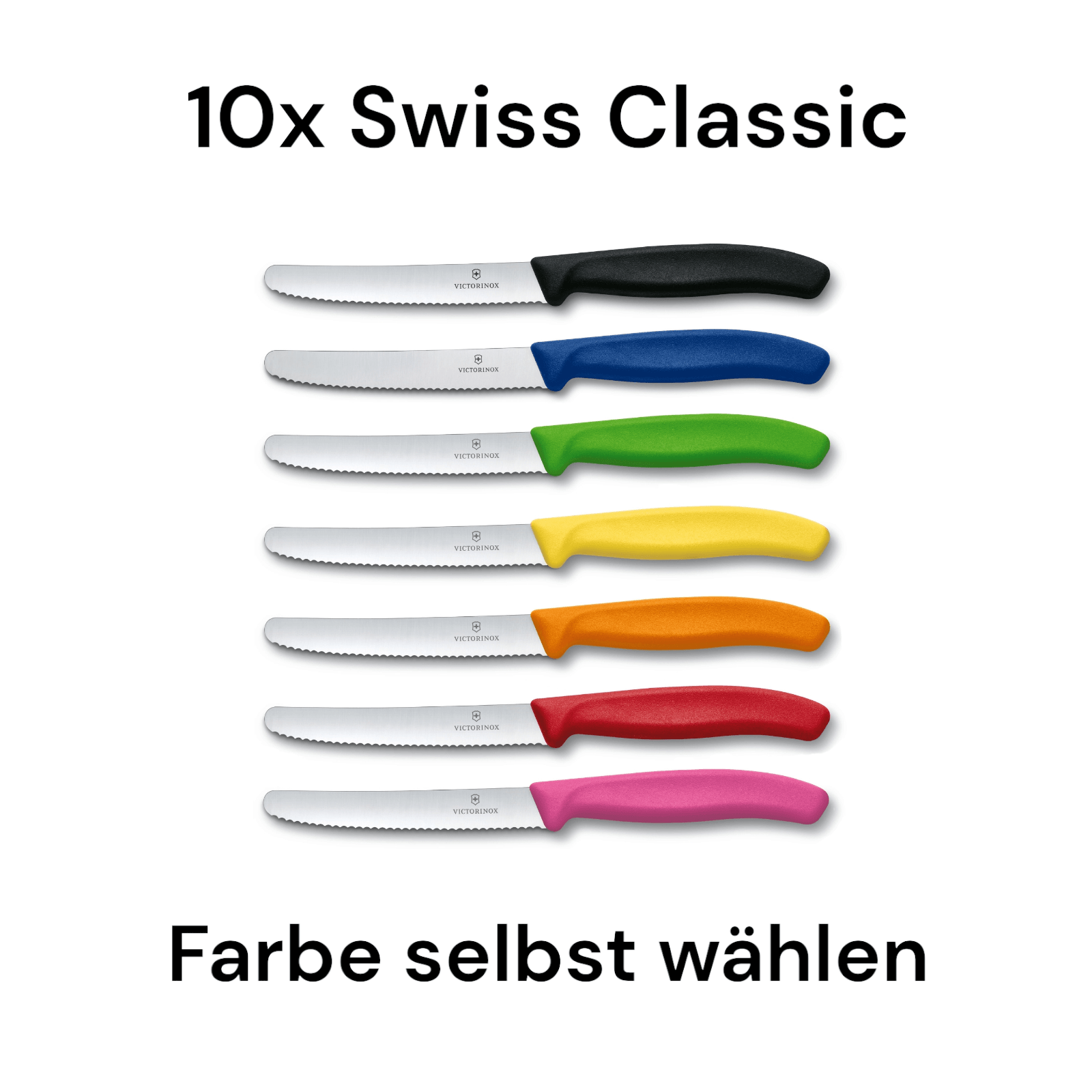 Victorinox Swiss Classic Tafelmesser Tomatenmesser Küchenmesser Wellenschliff 