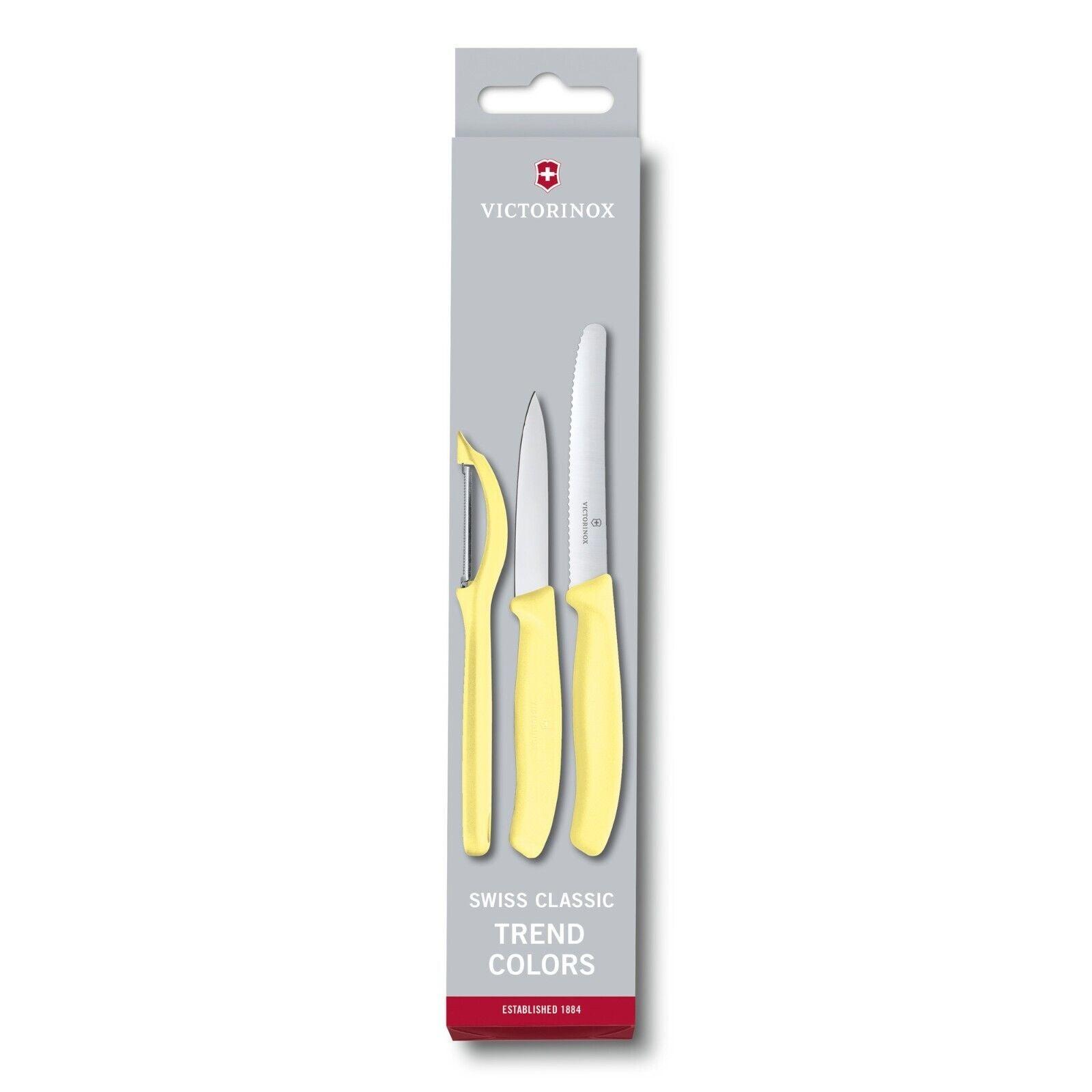 Victorinox Swiss Classic 3er Sets Gemüsemesser Tomatenmesser Schäler Geschenkset