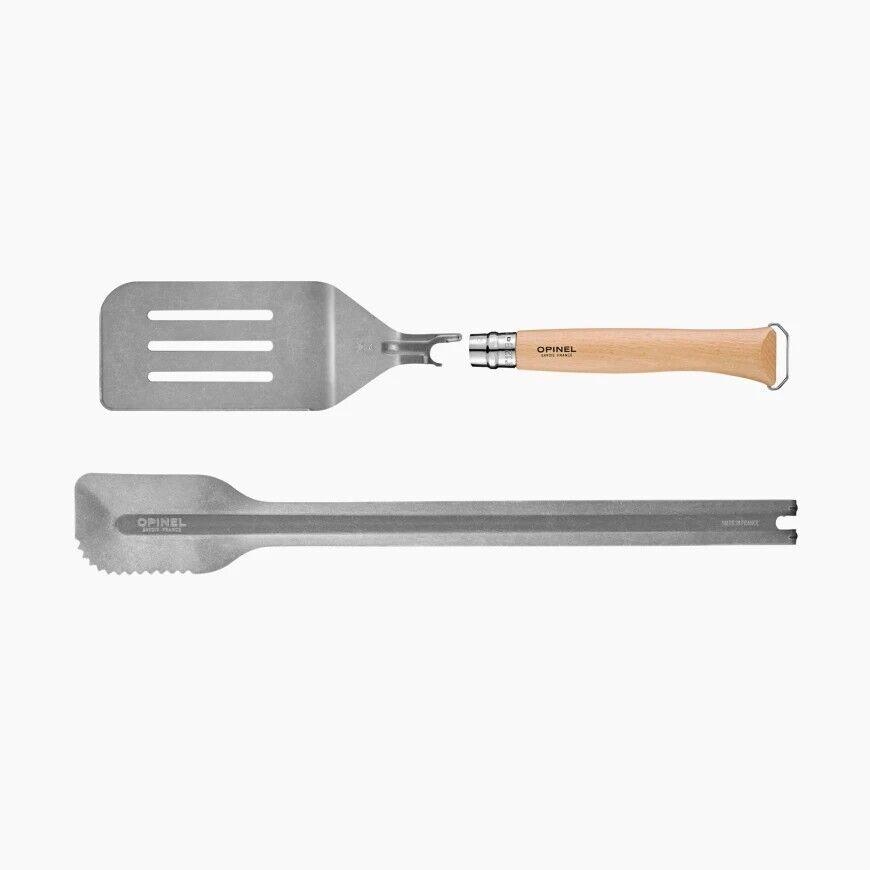 Opinel Barbecue Set Grillset Messer Pfannenwender XL-Grillzange Flaschenöffner