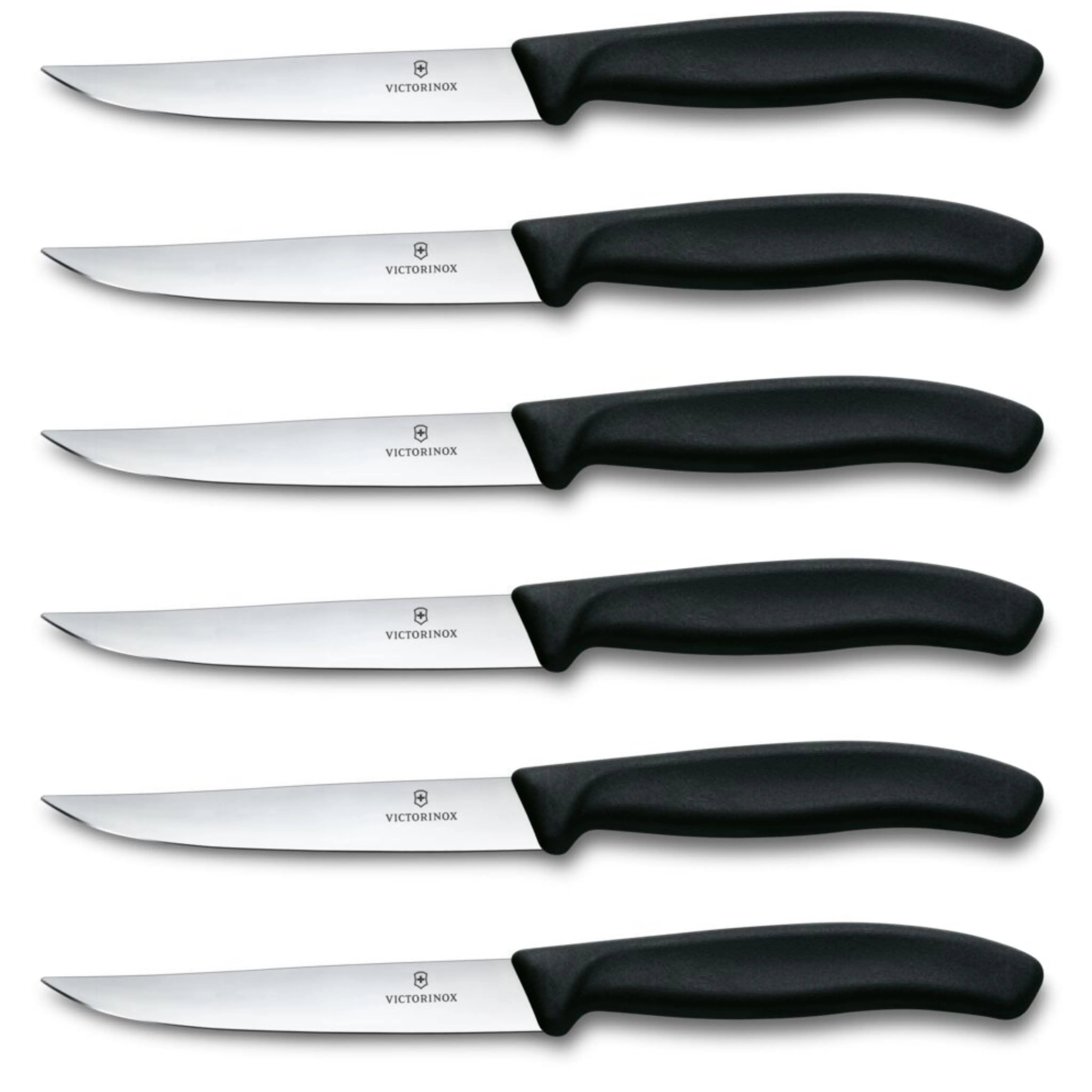 Victorinox Swiss Classic Steakmesser Set Glattschliff (6-teilig, 11 cm) – präzise Schnitte bei jedem Steak Victorinox