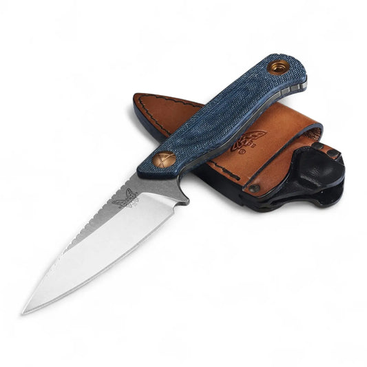 Benchmade 203-04 Dacian Stonewash – feststehendes Messer in der seitlichen Gesamtansicht