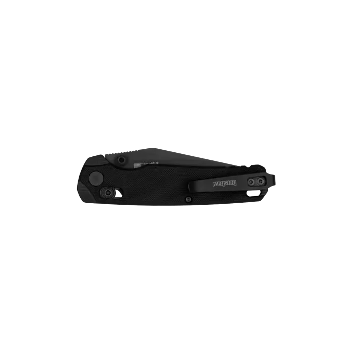 Kershaw Bel Air Clippoint MagnaCut All Black – Premium EDC Taschenmesser mit G10 & DuraLock | Made in USA Kershaw