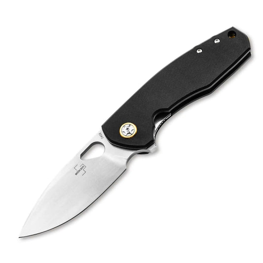 Böker Plus Little Friend Black – Einhandmesser mit CPM-S35VN-Klinge nach Voxnaes-Design