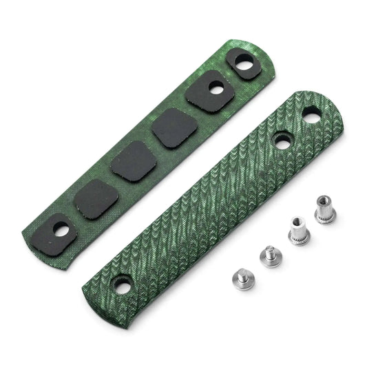Böker BFF Packlite Griffschalen aus Leinen Micarta Bottle Grün mit Rope-Textur