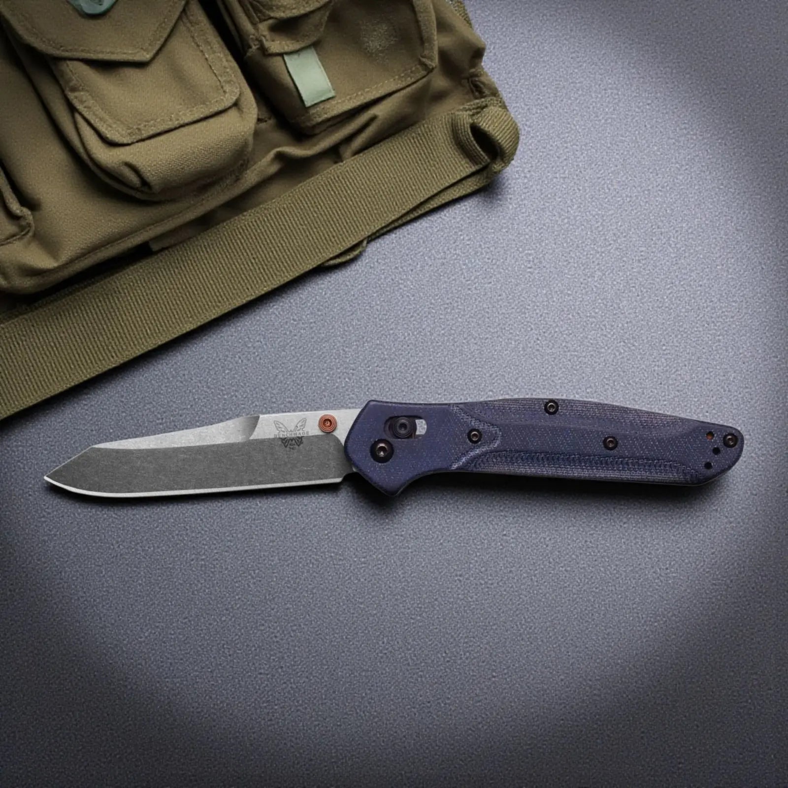 Benchmade 940-04 Osborne – Blue Denim Micarta, M390, AXIS Lock Benchmade