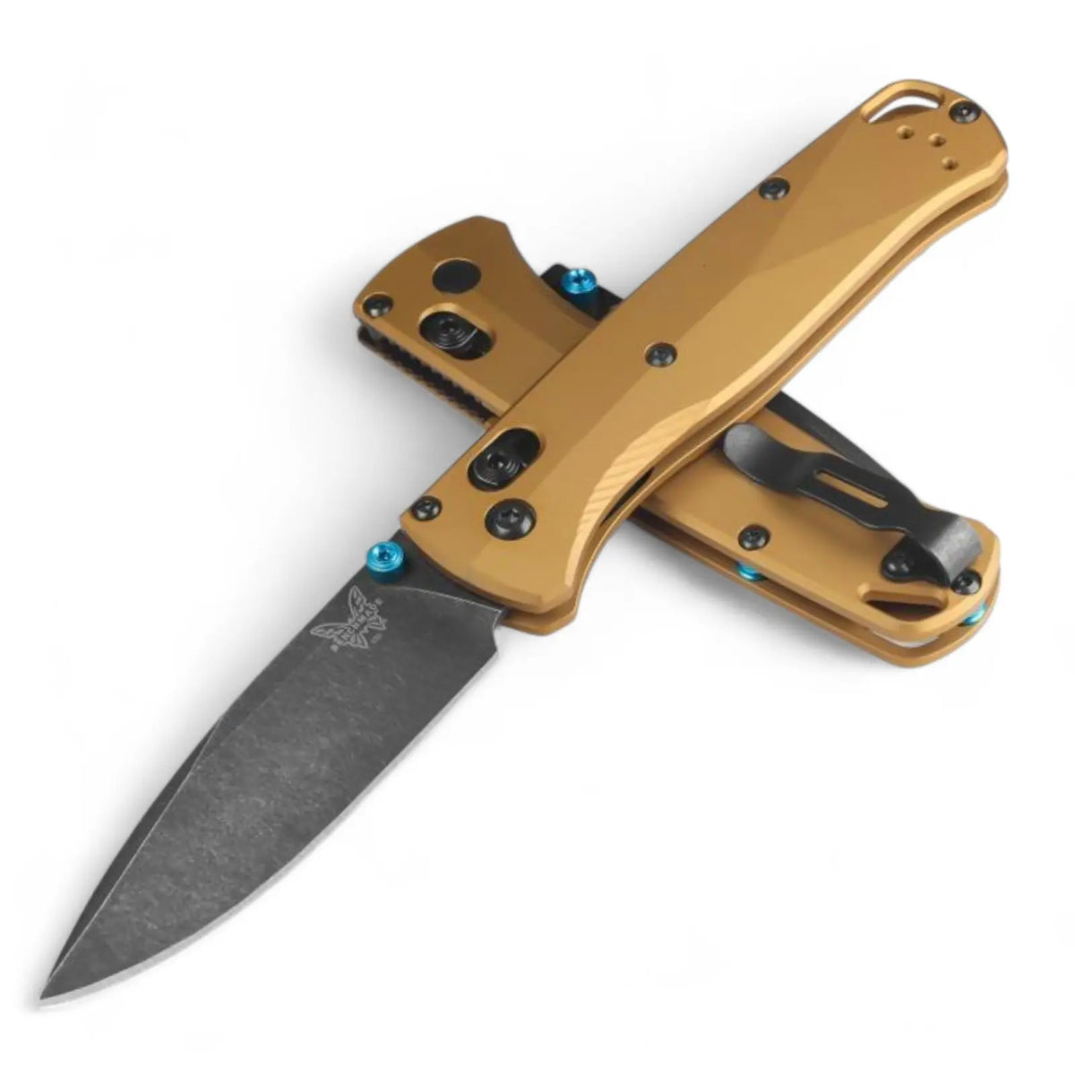 Benchmade 535BK-07 Bugout – Burnt Brass Aluminium, M390, AXIS Lock Benchmade