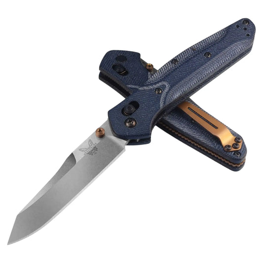 Benchmade 940-04 Osborne – Blue Denim Micarta, M390, AXIS Lock Benchmade