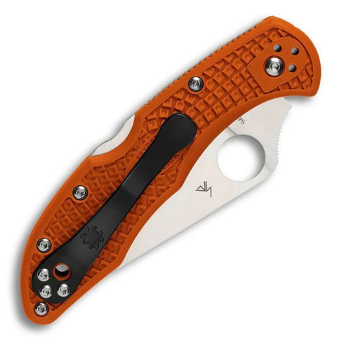 Spyderco C11FPOR Delica 4 – Flat Ground, FRN Orange Spyderco