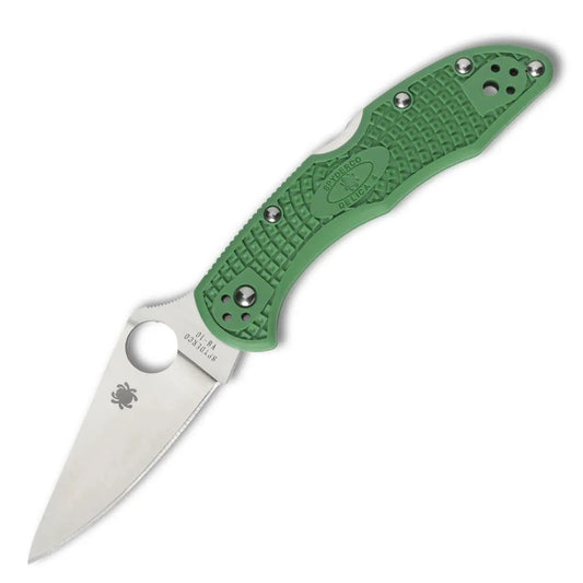 Spyderco C11FPGR Delica 4 – Flat Ground, FRN Green Spyderco
