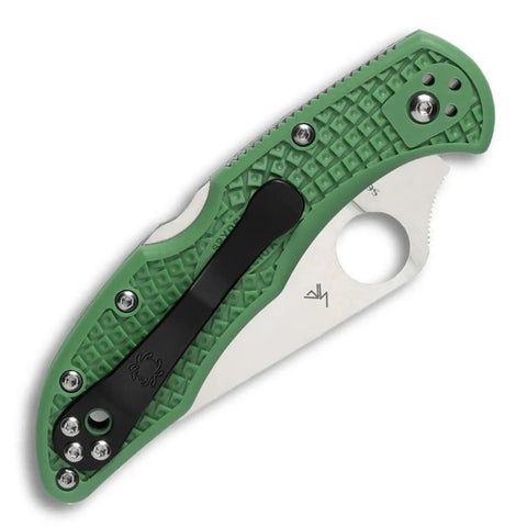 Spyderco C11FPGR Delica 4 – Flat Ground, FRN Green Spyderco