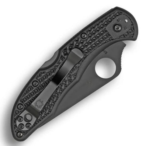 Spyderco C11PSBBK Delica 4 – FRN Black, Teilwellenschliff, VG-10 Spyderco