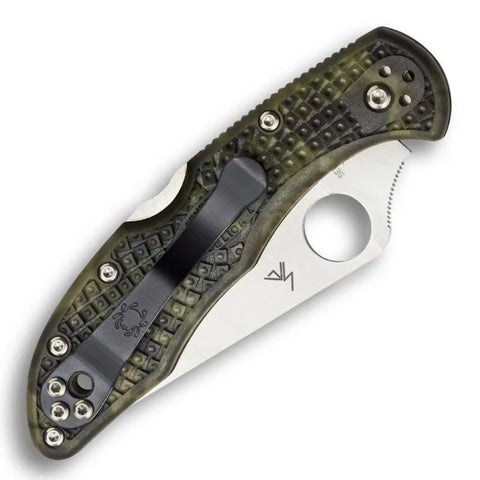 Spyderco C11ZFPGR Delica 4 Zome – Handgefärbtes FRN Green, VG-10 Spyderco