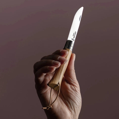 Opinel néo6 Opiflex Taschenmesser Olivenholz – 7 cm Klinge, Made in France Opinel