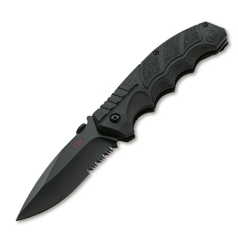 Heckler & Koch SFP Tactical Folder All Black D2 Linerlock Taschenmesser Heckler & Koch