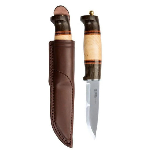 Helle Harding Messer H3LS Triple Laminate Scandi Jagdmesser Birke Outdoor HELLE