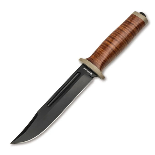 Böker Magnum Ranger Field Bowie – Jagdmesser mit 440A-Bowieklinge und Lederscheide