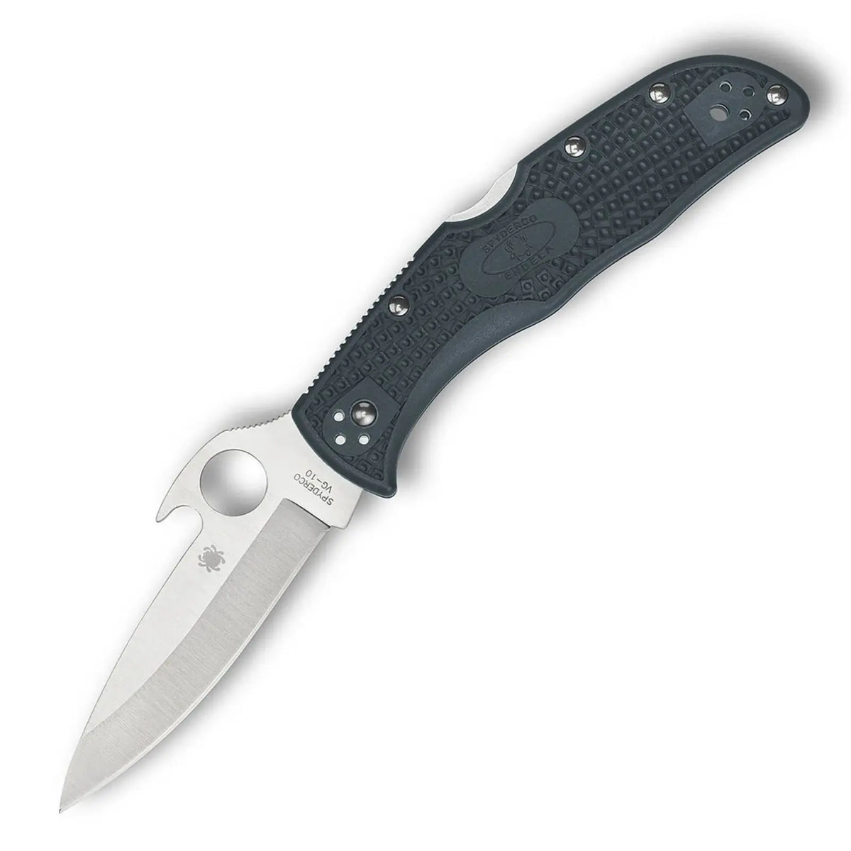 Spyderco C243PGYW Endela Emerson Opener – VG-10, FRN Black Spyderco