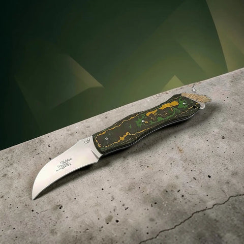 Viper Boletus CF Toxic Storm Pilzmesser Nitro-B Carbon Slipjoint Messer Lederetui Viper