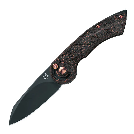 Fox Radius CF M390 Carbon Kupfer Fingers Safe FX-863 Taschenmesser Italy Fox Knives