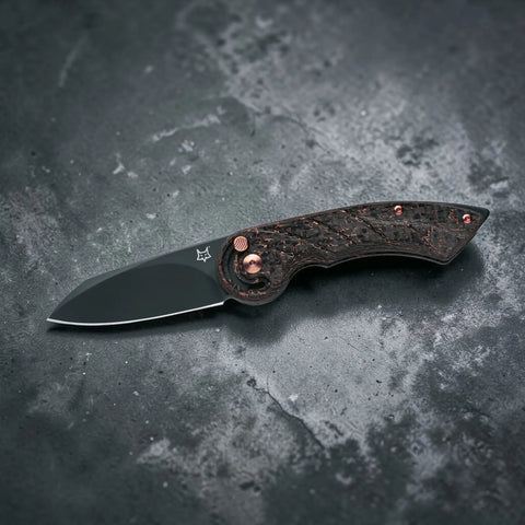 Fox Radius CF M390 Carbon Kupfer Fingers Safe FX-863 Taschenmesser Italy Fox Knives