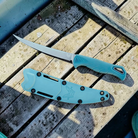 Benchmade 18030 Fishcrafter 5" Filetiermesser CPM-MagnaCut – SelectEdge Angelmesser mit Santoprene Griff | Made in USA Benchmade