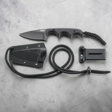CRKT Minimalist Drop Point Neck Knife 5Cr15MoV G10 Alan Folts Messer 2384K CRKT