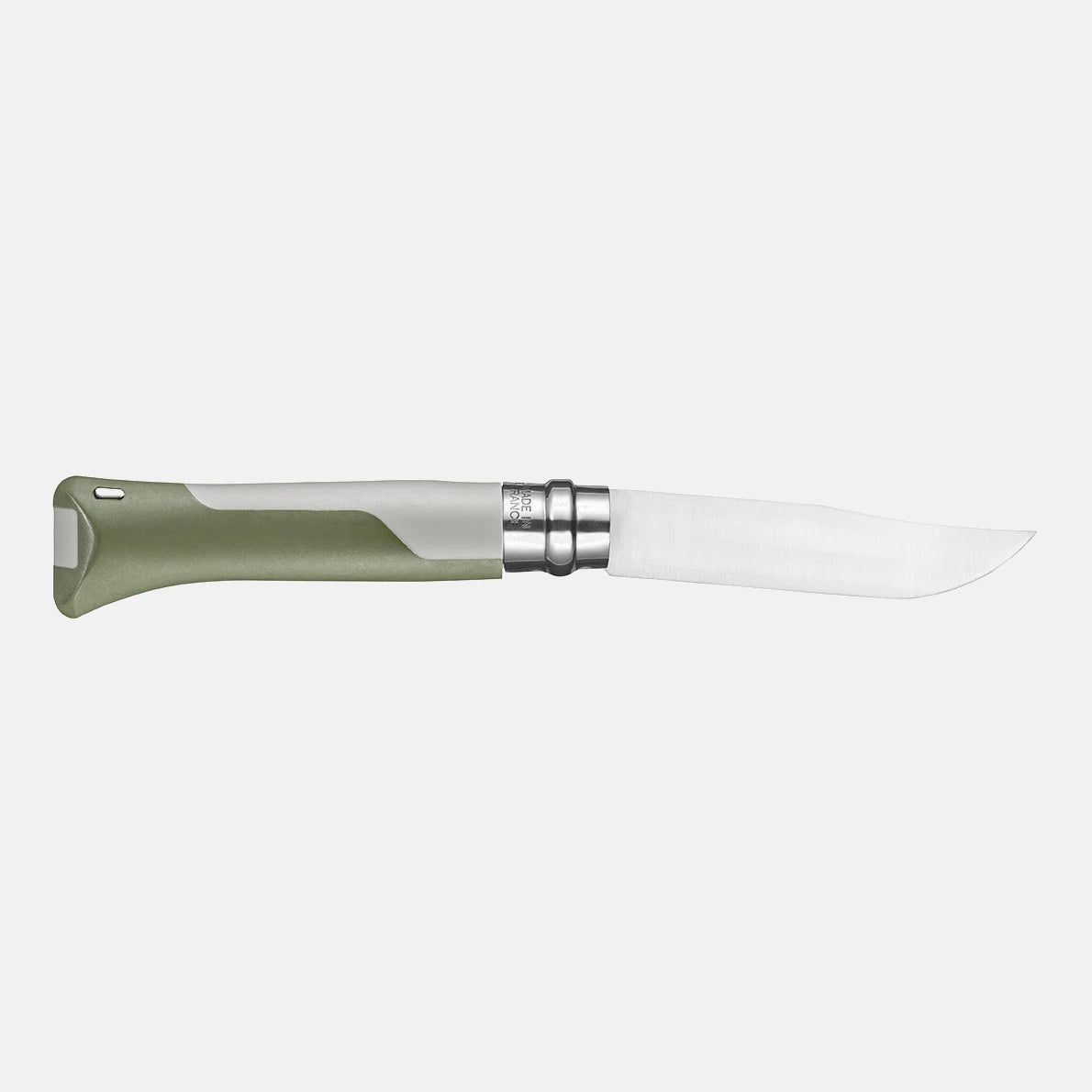 Opinel N°08 Horizon Khaki Taschenmesser – Linerlock, 12C27 Stahl, Outdoor-EDC