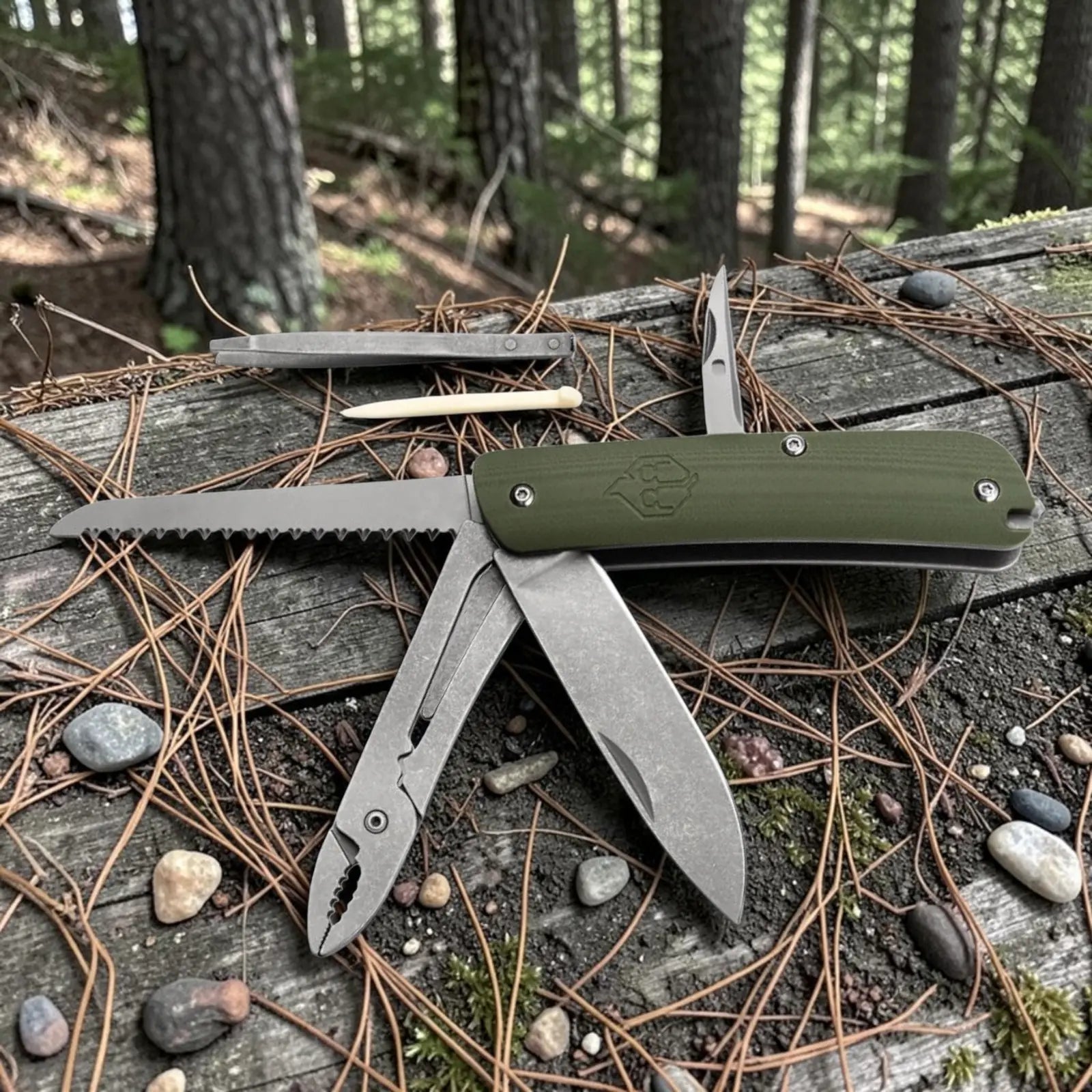 Naturensöhne MK II NXT Taschenmesser – Multifunktionales Slipjoint Outdoor & Bushcraft Messer mit 12C27 Stahl Böker Plus