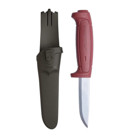 Morakniv Basic 511 (C) Arbeitsmesser – Carbonstahl 2 mm Klinge mit Scandi-Schliff | Made in Sweden