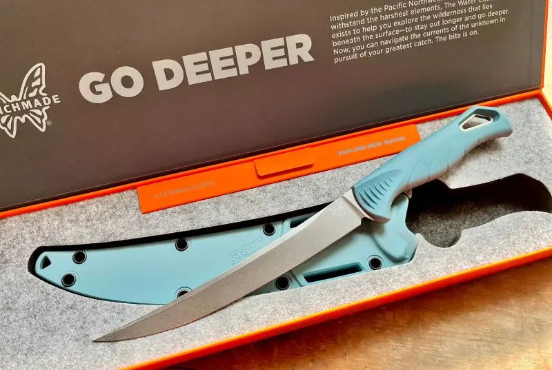 Benchmade 18010 Fishcrafter 7" (17,8cm) CPM-MagnaCut – Filetiermesser Blue Santoprene Benchmade