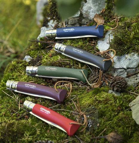 Opinel N°08 Baroudeur Kaki – Robustes Taschenmesser mit Edelstahlklinge & Holzgriff in Naturfarbe Opinel