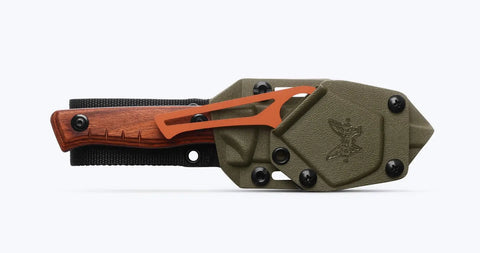 Benchmade 15650-COM SlipRidge Fixed Wood mit Gut Hook