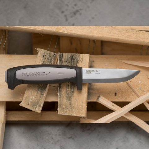Morakniv Pro Robust (C) Arbeitsmesser – 3,2 mm Carbonstahl Klinge für Handwerk & Baustelle