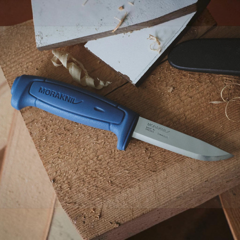 Morakniv Basic 546 (S) Arbeitsmesser – 12C27 Edelstahl mit 2 mm Klinge & ergonomischem Griff