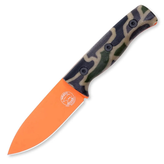 White River Ursus Cub MagnaCut Orange Duck Camo G-Carta Limited USA Messer White River Knife & Tool