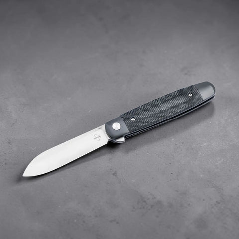 Böker Plus Modern Club Knife – Gentleman Taschenmesser mit Nitro-V Stahl, Micarta & Flipper | Linerlock EDC Böker Plus