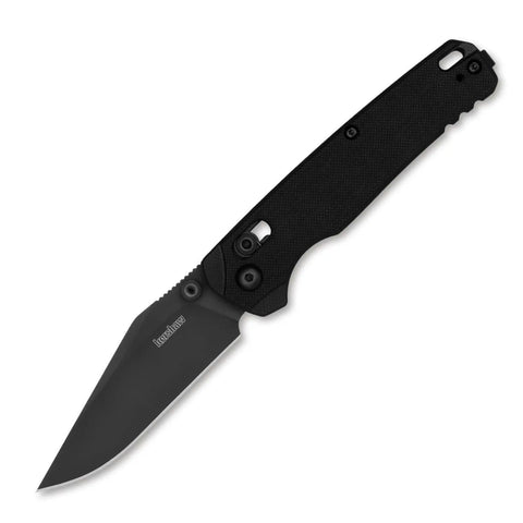Kershaw Bel Air Clippoint MagnaCut All Black – Premium EDC Taschenmesser mit G10 & DuraLock | Made in USA Kershaw