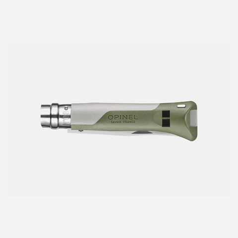 Opinel N°08 Horizon Khaki Taschenmesser – Linerlock, 12C27 Stahl, Outdoor-EDC