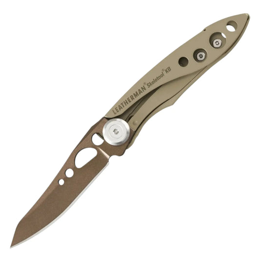 Leatherman Skeletool KB Sandstorm – Ultraleichtes Taschenmesser mit Flaschenöffner Leatherman