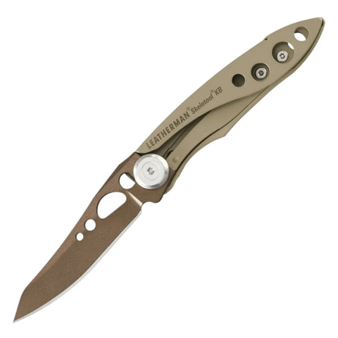 Leatherman Skeletool KB Sandstorm – Ultraleichtes Taschenmesser mit Flaschenöffner Leatherman