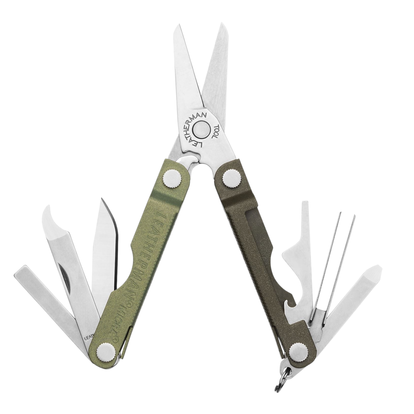 Leatherman Micra Jet Black/Parakeet/Heathered Blush/Edelstahl – Kompaktes Multi-Tool mit Schere für Schlüsselbund & Alltag Leatherman