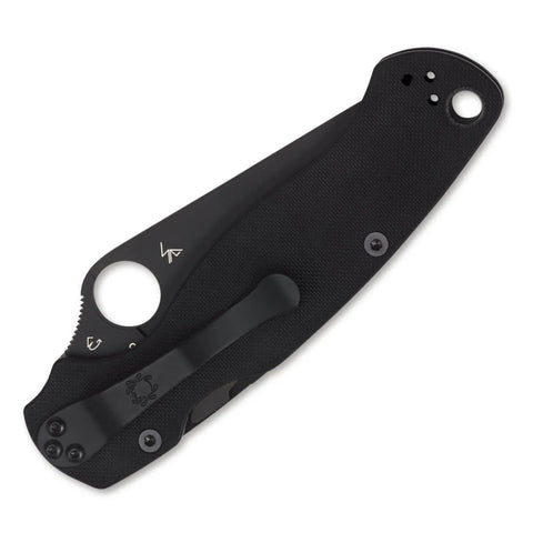 Spyderco Para-Military 2 Black – EDC-Taschenmesser mit CPM-S-45VN & Compression Lock Spyderco